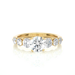 Load image into Gallery viewer, 1.47 CTW Round Lab-Grown Diamond Claw Set Engagement Ring E-F / VVS-VS
