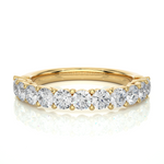 Load image into Gallery viewer, 0.60 CT Round Cut Lab Grown Diamond Channel Set Band  11 Stone IGI Certified
