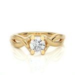 Load image into Gallery viewer, 0.47 CT Lab Grown Diamond Infinity Engagement Ring | Gold Band
