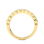 Load image into Gallery viewer, 1.01 CT Round Cut Lab Grown Diamond Bold Channel Set Band  10 Stone IGI Certified

