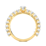 Load image into Gallery viewer, 2.53 CTW Round Lab-Grown Diamond Engagement Ring with Milgrain Detailing E-F / VVS-VS

