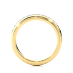 Load image into Gallery viewer, 0.55 CT Princess Cut Lab Grown Diamond Channel Set Band  11 Stone IGI Certified
