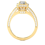 Load image into Gallery viewer, 1.42 CT Round Diamond Halo Lab Grown Ring with 117 Stones
