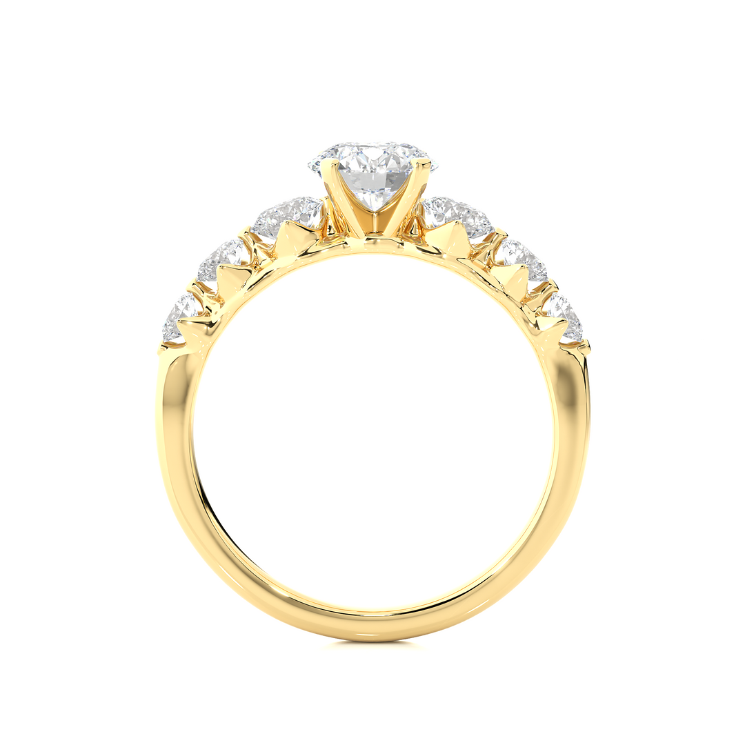 1.47 CTW Round Lab-Grown Diamond Claw Set Engagement Ring E-F / VVS-VS