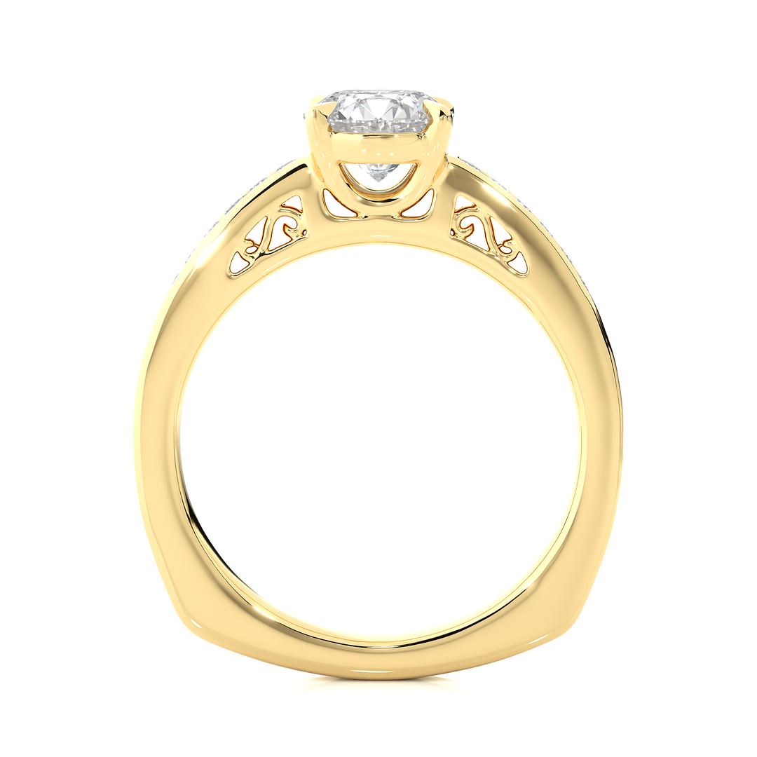 1.27 CTW Round Lab-Grown Diamond Channel Set Engagement Ring