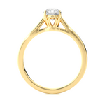 Load image into Gallery viewer, 0.73 CT Round Lab Grown Diamond Solitaire Engagement Ring | Four Prong Gold Band
