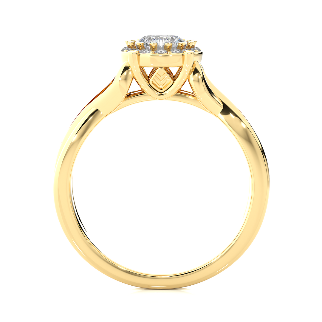 0.83 Carat Vintage Style Lab-Grown Round Diamond Ring | Timeless Elegance