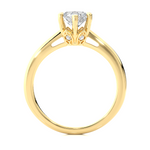 Load image into Gallery viewer, 1.05 CT Round Lab Grown Diamond 5 Stone Engagement Ring | Six Prong Gold Band
