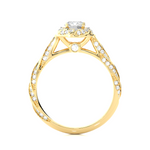Load image into Gallery viewer, 0.95 Carat Vintage Lab-Grown Round Diamond Ring | 100 Stone Classic Design
