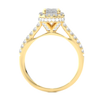 Load image into Gallery viewer, 1.44 CT Emerald Center Halo Lab Grown Diamond Ring | 73 Stones
