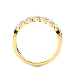 Load image into Gallery viewer, 0.52 CT Round Cut Lab Grown Diamond Bar Set Band  7 Stone IGI Certified
