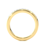 Load image into Gallery viewer, 0.52 CT Baguette &amp; Round Cut Lab Grown Diamond Channel Set Band  13 Stone IGI Certified
