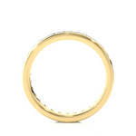 Load image into Gallery viewer, 1.04 CT Round Lab Grown Diamond Channel Set Ring | 30 Stone Gold Band

