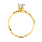Load image into Gallery viewer, 1.02 CTW Round Lab-Grown Diamond Engagement Ring with Pave Set E-F / VVS-VS
