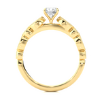 Load image into Gallery viewer, 0.67 CT Round Lab Grown Diamond Vintage Milgrain Ring | 13 Stone Gold Band
