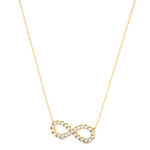 Load image into Gallery viewer, 0.39 CT Lab-Grown Diamond Infinity Pendant Necklace | Solid Gold | 25 Round Diamonds
