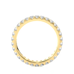 Load image into Gallery viewer, 1.04 CT Round Lab Grown Diamond Micro Pave Eternity Ring | 30 Stone Gold Band
