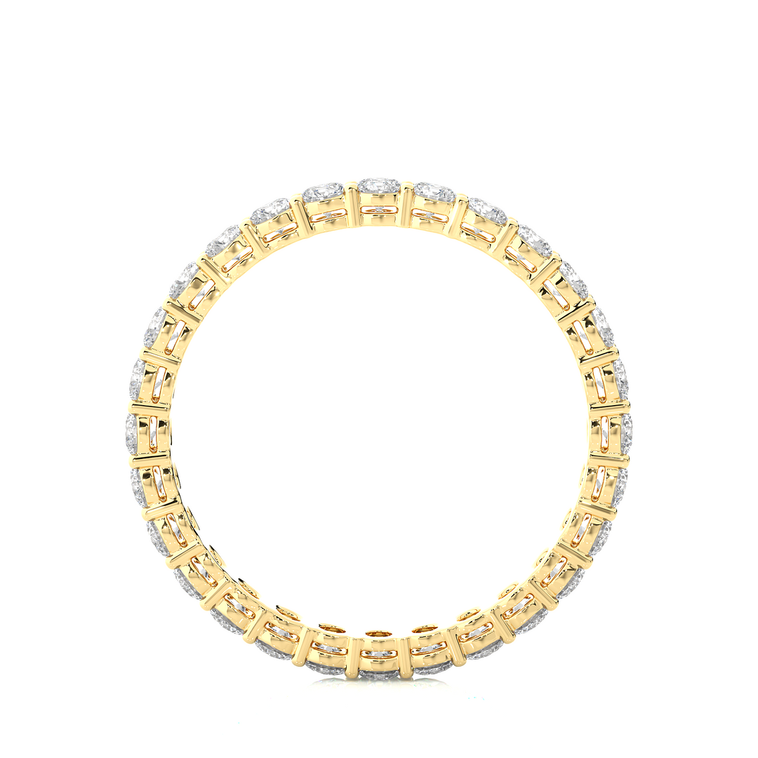 1.12 CT Round Lab Grown Diamond Eternity Band | 28 Stones | 10K, 14K & 18K Gold