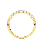 Load image into Gallery viewer, 0.57 CT Round Cut Lab Grown Diamond Prong Set Band  11 Stone IGI Certified
