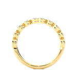 Load image into Gallery viewer, 0.69 CT Round Cut Lab Grown Diamond Bezel &amp; Prong Set Band  10 Stone IGI Certified
