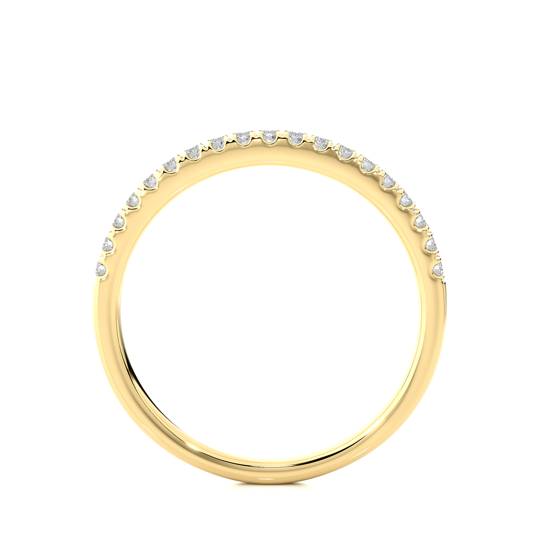 0.20 CT Round Cut Lab Grown Diamond Band  19 Stone IGI Certified