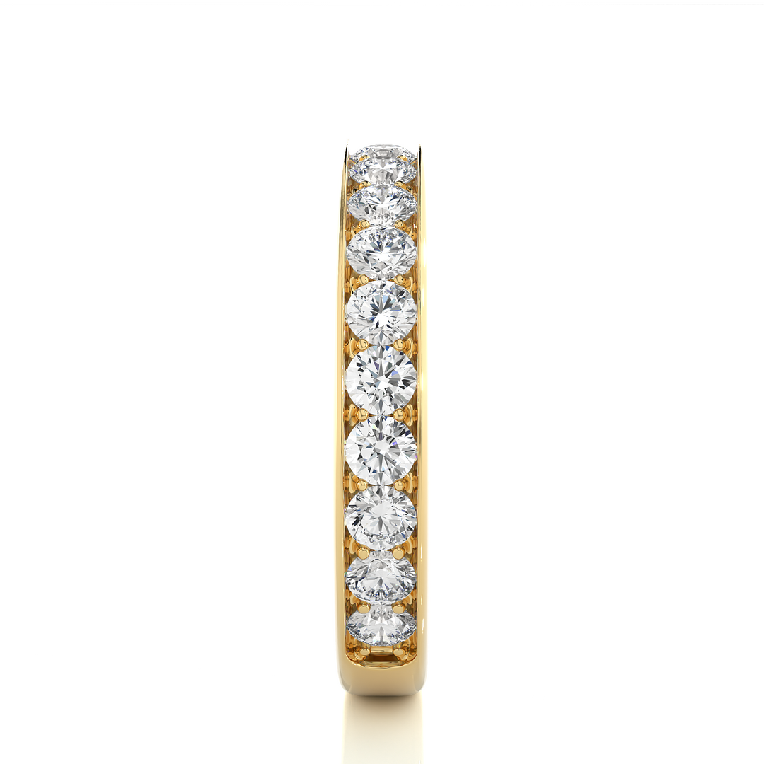 1.12 CT Round Cut Lab Grown Diamond Eternity Band  19 Stone IGI Certified