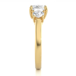 Load image into Gallery viewer, 1.95 CT Round Lab Grown Diamond Three Stone Ring | 3 Stone Gold Band
