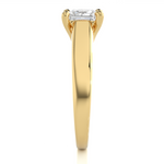 Load image into Gallery viewer, 1.35 CT Princess Cut Lab Grown Diamond Engagement Ring | Bold 4 Stone Gold Band
