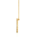 Load image into Gallery viewer, 1.64 CT Lab-Grown Diamond Round Circle Pendant Necklace | Solid Gold | 20 Round Diamonds