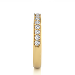 Load image into Gallery viewer, 0.41 CT Round Cut Lab Grown Diamond Prong Set Wide Band  16 Stone IGI Certified
