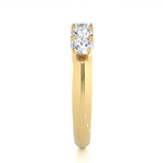 Load image into Gallery viewer, 1.11 CT Round Cut Lab Grown Diamond Band  5 Stone IGI Certified
