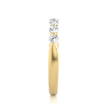 Load image into Gallery viewer, 0.52 CT Round Cut Lab Grown Diamond Bar Set Band  7 Stone IGI Certified
