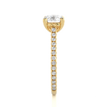 Load image into Gallery viewer, 1.58 CTW Round Lab-Grown Diamond Engagement Ring with Micropave &amp; Prong Set E-F / VVS-VS
