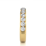 Load image into Gallery viewer, 0.96 CT Round Cut Lab Grown Diamond Channel Set Band  13 Stone IGI Certified
