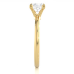 Load image into Gallery viewer, 0.78 CT Princess Cut Lab Grown Diamond Solitaire Engagement Ring | Four Prong Gold Band

