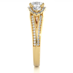 Load image into Gallery viewer, 1.14 Carat Lab-Grown Diamond Engagement Ring | Three Stone Round with Hidden Princess
