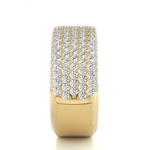 Load image into Gallery viewer, 1.92 CT Round Cut Lab Grown Diamond 7 Row Pave Band  161 Stone IGI Certified
