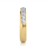 Load image into Gallery viewer, 0.55 CT Princess Cut Lab Grown Diamond Channel Set Band  11 Stone IGI Certified
