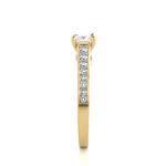 Load image into Gallery viewer, 1.27 CTW Princess &amp; Round Lab-Grown Diamond Engagement Ring with Channel &amp; Prong Set E-F / VVS-VS
