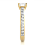 Load image into Gallery viewer, 2.12 CTW Cushion Cut Lab-Grown Diamond Engagement Ring with Princess Channel Set Accents
