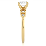 Load image into Gallery viewer, 1.21 CTW Round Lab-Grown Diamond Engagement Ring with Prong &amp; Claw Set E-F / VVS-VS
