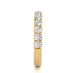 Load image into Gallery viewer, 0.96 CT Round Cut Lab Grown Diamond Micro Pave Band  13 Stone IGI Certified
