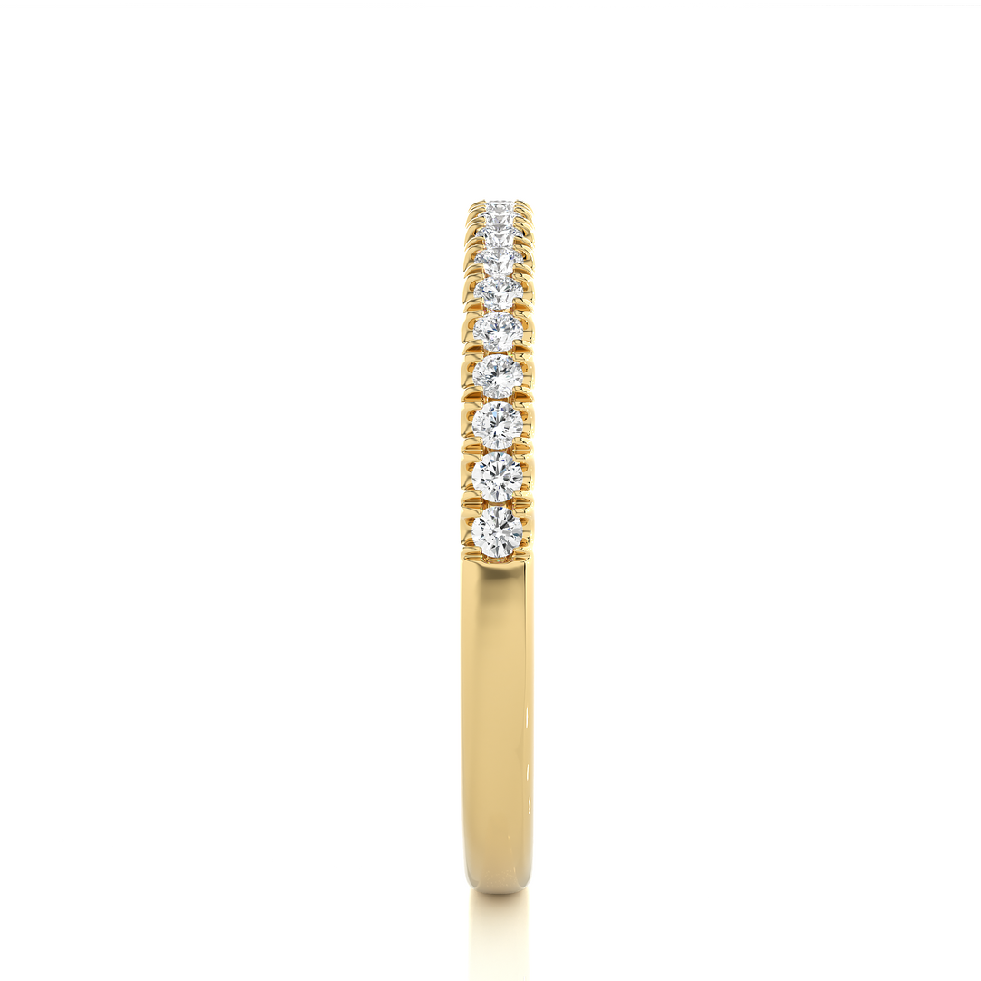 0.20 CT Round Cut Lab Grown Diamond Band  19 Stone IGI Certified