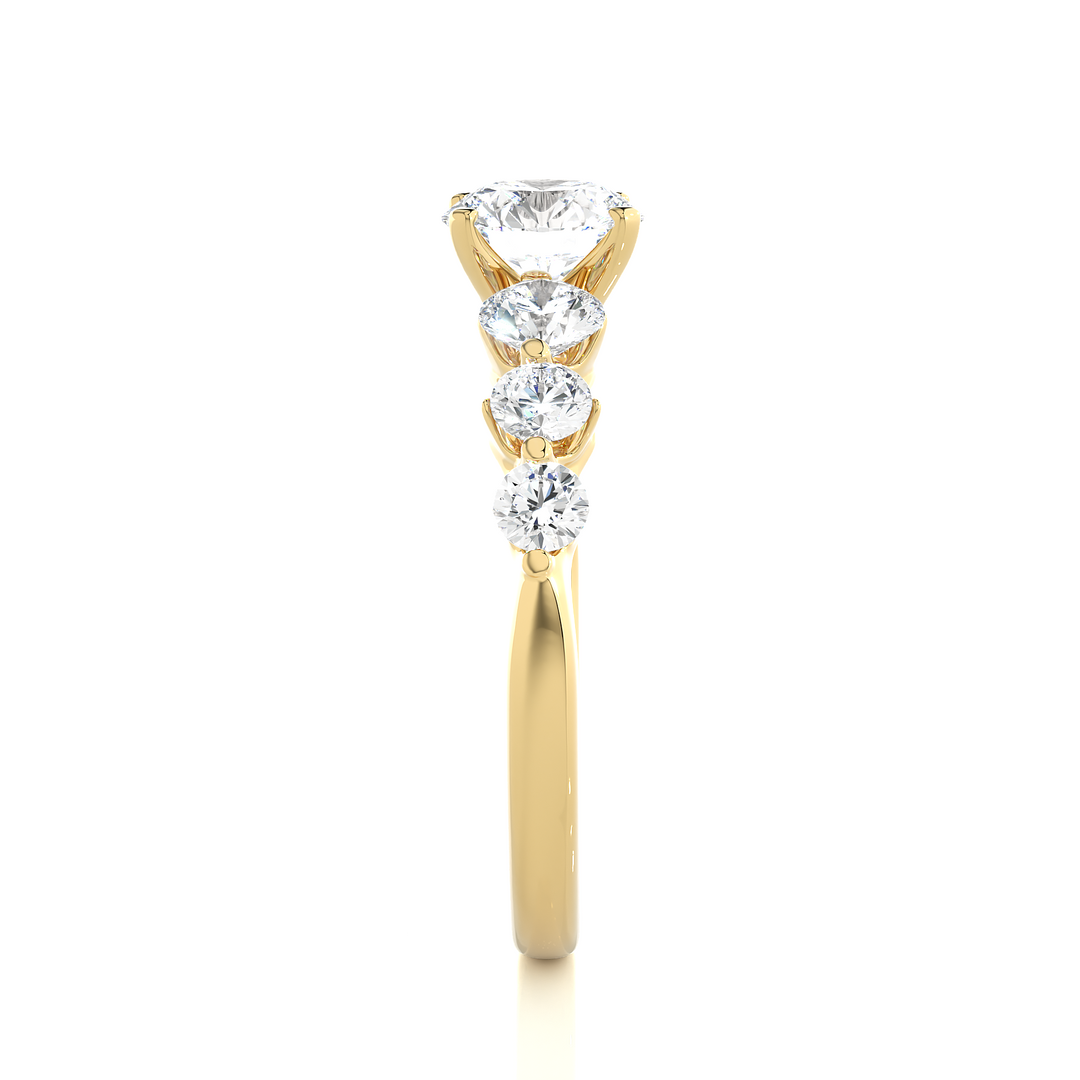 1.47 CTW Round Lab-Grown Diamond Claw Set Engagement Ring E-F / VVS-VS