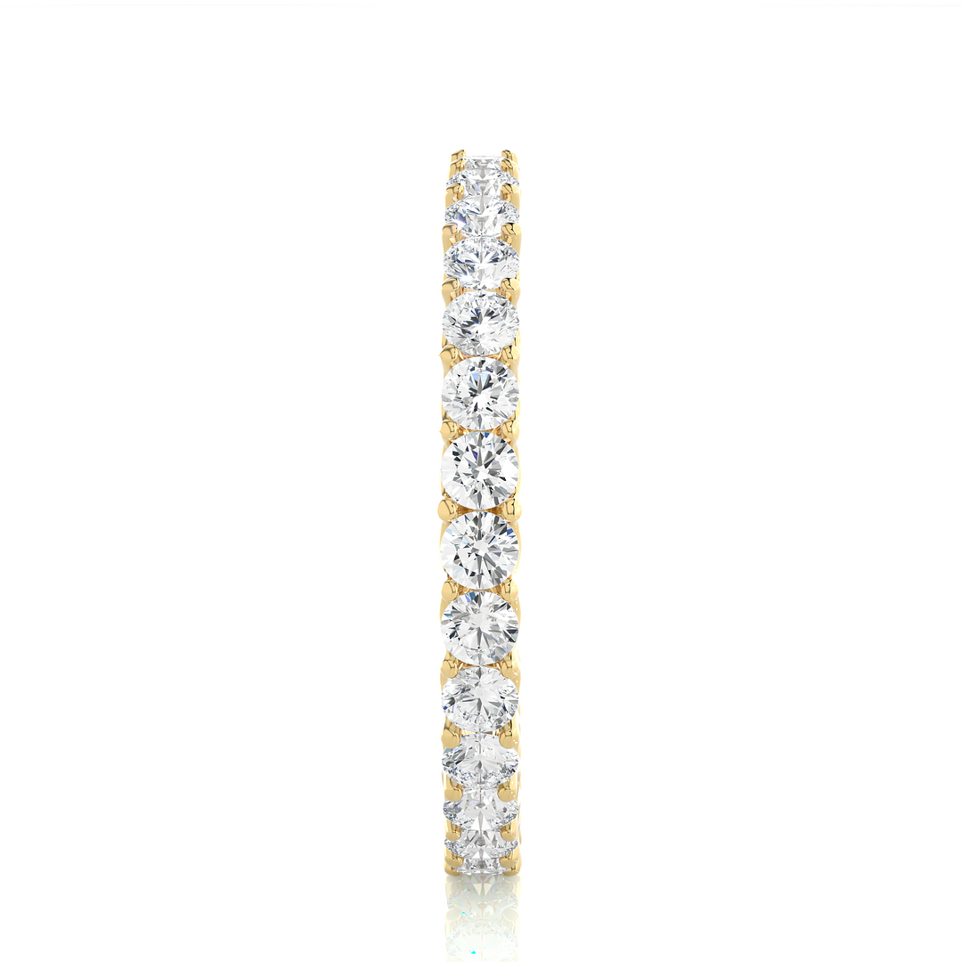 1.02 CT Round Lab Grown Diamond Eternity Band | 30 Stones | 10K, 14K & 18K Gold