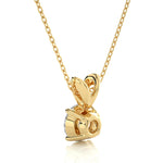 Load image into Gallery viewer, 0.59 CT Lab-Grown Diamond Solitaire Pendant Necklace | Round Cut | 4-Prong | Solid Gold
