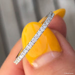 Load image into Gallery viewer, 18K White Gold Classic Round Brilliant Cut Diamond Half Eternity Ring
