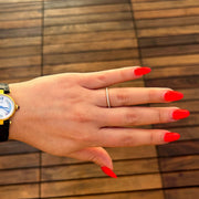 0.21 CT Lab-Grown Round Diamond Half Eternity Ring | Dainty & IGI Certified