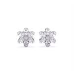 Load image into Gallery viewer, Pear &amp; Round Lab-Grown Diamond Cluster Earrings 1.82 CTW – 14 Stones | 10K, 14K, 18K White, Yellow &amp; Rose Gold | IGI Certified
