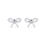 Load image into Gallery viewer, Round Lab Grown Diamond Knot Earrings 0.41 CTW – 58 Stones, 10K 14K 18K White Yellow Rose Gold, IGI Certified
